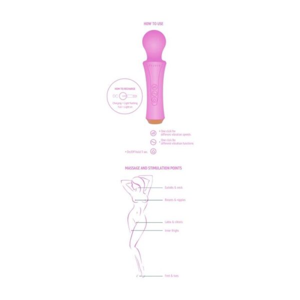 Xocoon - The Personal Wand Fucsia - Imagen 6