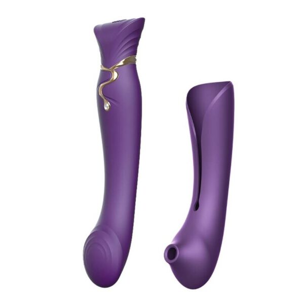 Zalo - Queen Set Pulse Wave Clit Stim Morado