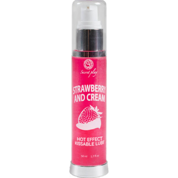 Secretplay - Lubricante 2-1 Efecto Calor Fresa&Amp;Nata 50 Ml - Imagen 2