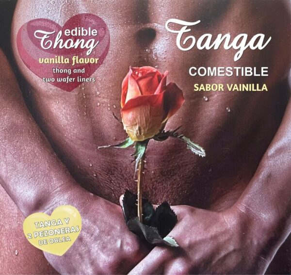 Hotflowers -  Tanga + 2 Pezones Oblea Vainilla Hombre /Es/Pt/En/Fr/It/