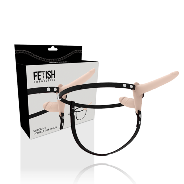 Fetish Submissive Harness - Doble Penetración Flesh