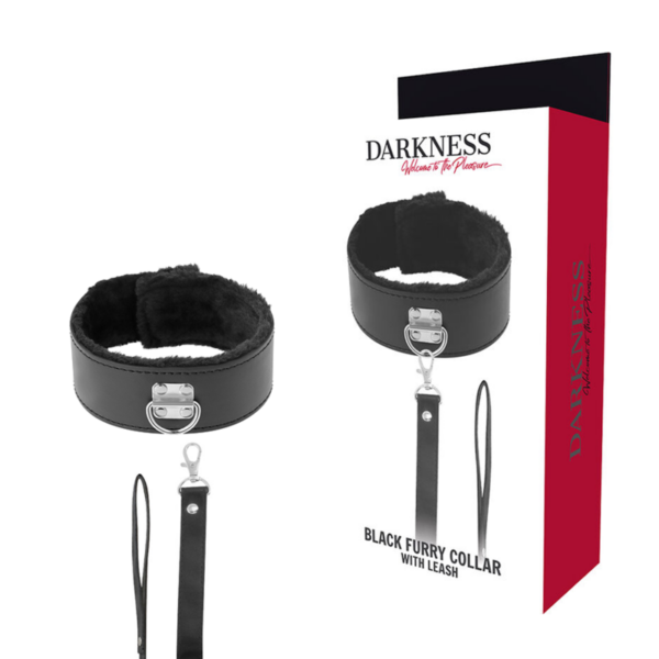 Darkness - Collar Forrado Con Cadena Titanium