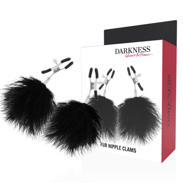 Darkness - Pinzas Para Pezones Con Pompones 2