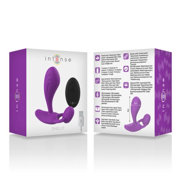Intense - Shelly Plug Anal Control Remoto Morado - Imagen 6