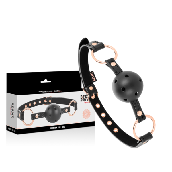 Begme - Black Edition Mordaza Cuero Vegano - Imagen 2