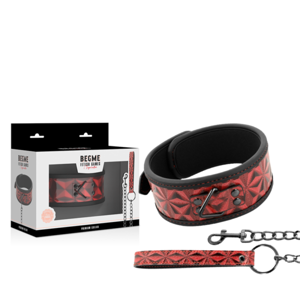 Begme - Red Edition Collar Cuero Vegano Con Forro De Neopreno - Imagen 2