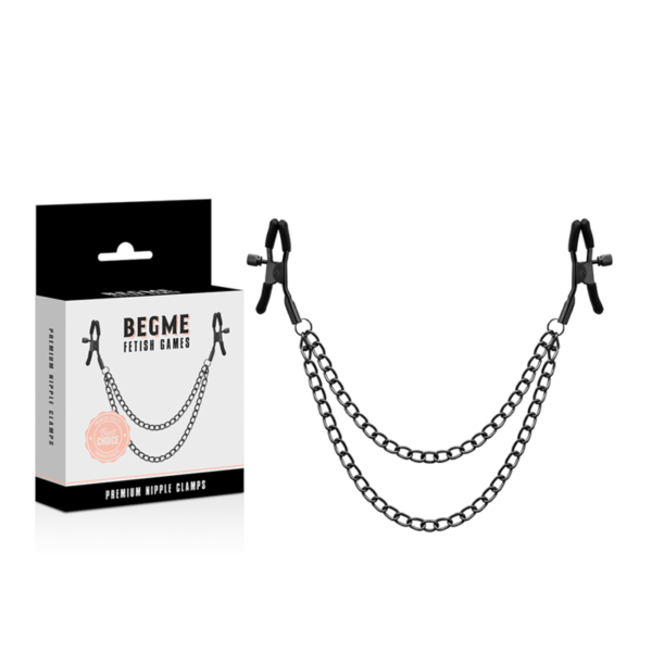 Begme - Red Edition Pinzas Pezones Con Cadena - Imagen 2