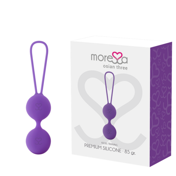 Moressa - Osian Three Entrenamiento Suelo Pelvico 85 Gr Premium Silicona Lila