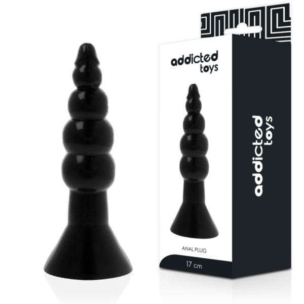 Addicted Toys - Anal Plug 17 Cm Negro - Imagen 2