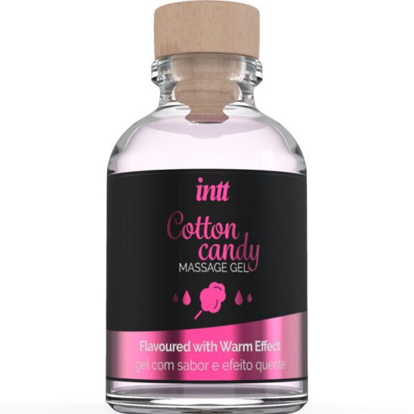 Intt Massage &Amp; Oral Sex - Gel De Masaje Con Sabor A Algodón De Azucar Y Efecto Calor
