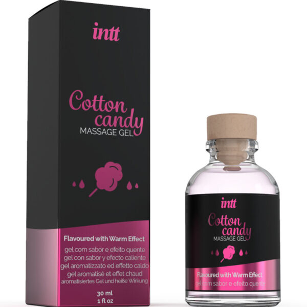 Intt Massage &Amp; Oral Sex - Gel De Masaje Con Sabor A Algodón De Azucar Y Efecto Calor - Imagen 2