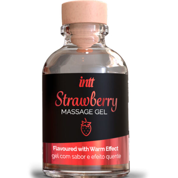 Intt Massage &Amp; Oral Sex - Gel De Masaje Sabor A Fresa Efecto Calor