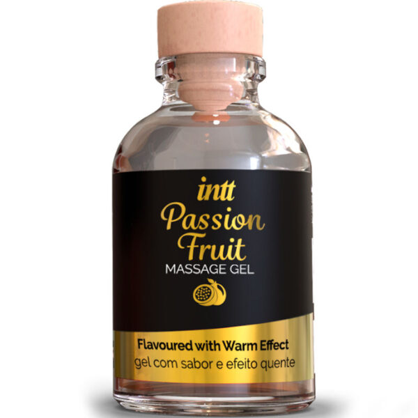 Intt Massage &Amp; Oral Sex - Gel De Masaje Sabor A Fruta De La Pasión Efecto Calor