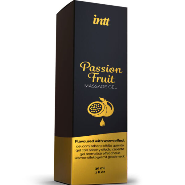 Intt Massage &Amp; Oral Sex - Gel De Masaje Sabor A Fruta De La Pasión Efecto Calor - Imagen 3