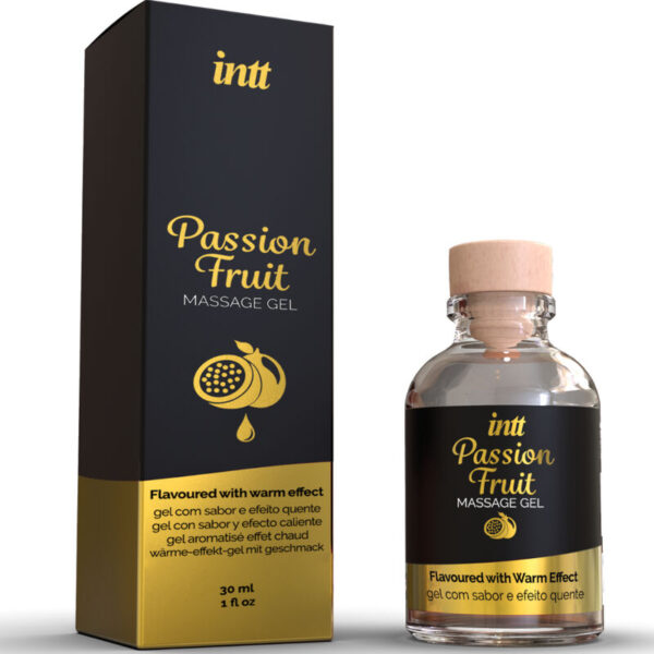 Intt Massage &Amp; Oral Sex - Gel De Masaje Sabor A Fruta De La Pasión Efecto Calor - Imagen 2