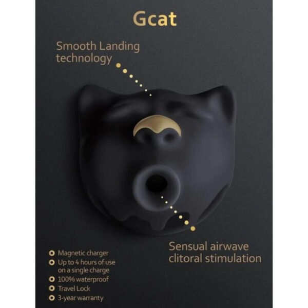 G-Vibe - Gcat Mystic Succionador De Clítoris Negro - Imagen 2