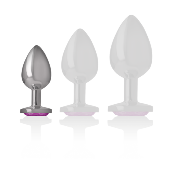 Intense - Plug Anal Metal Aluminio Corazón Rosa Talla S - Imagen 5