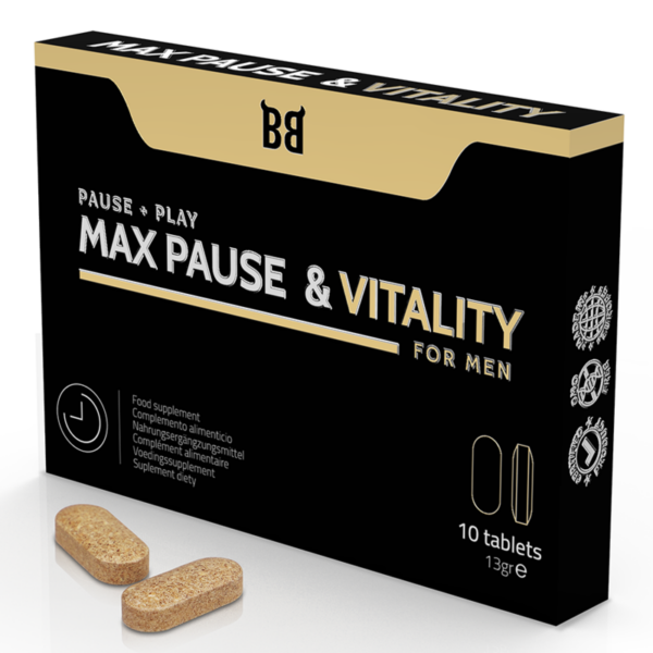 Black Bull - Max Pause &Amp; Vitality Retardante Para Hombre 10 Cápsulas