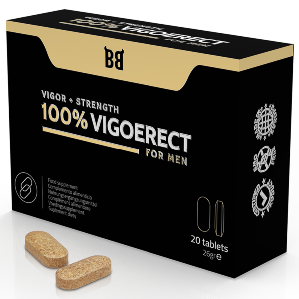 Black Bull - 100% Vigoerect Potenciador Para Hombre 20 Cápsulas