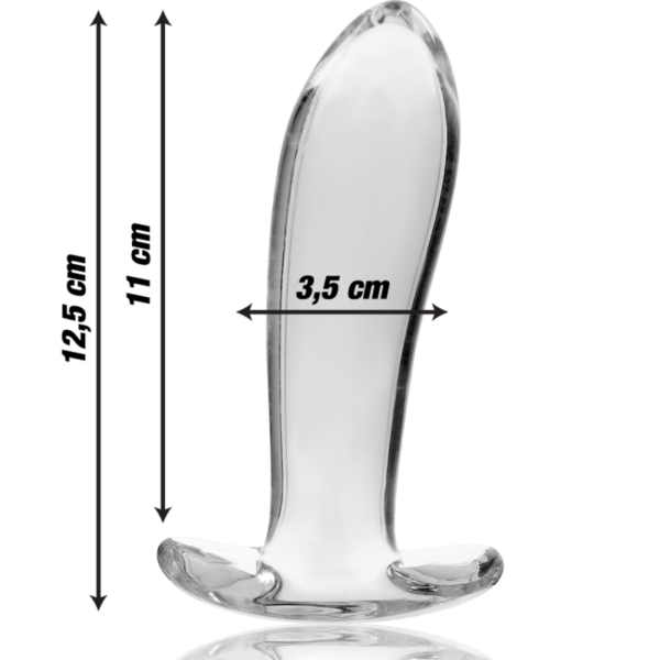 Nebula Series By Ibiza - Modelo 5 Plug Cristal Borosilicato 12.5 X 3.5 Cm Transparente