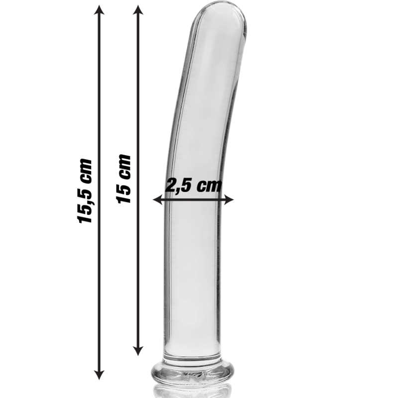 Nebula Series By Ibiza - Modelo 9 Dildo Cristal Transparente 15.5 Cm -O- 2.5 Cm 3 Nebula Series By Ibiza - Modelo 9 Dildo Cristal Transparente 15.5 Cm -O- 2.5 Cm - Imagen 3