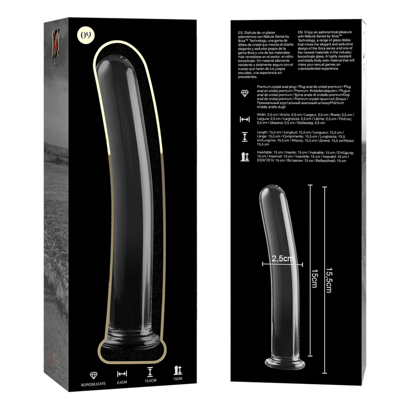 Nebula Series By Ibiza - Modelo 9 Dildo Cristal Transparente 15.5 Cm -O- 2.5 Cm 6 Nebula Series By Ibiza - Modelo 9 Dildo Cristal Transparente 15.5 Cm -O- 2.5 Cm - Imagen 6