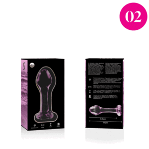 Nebula Series By Ibiza - Modelo 2 Plug Cristal Borosilicato 11 X 3.5 Cm Rosa