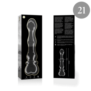 Nebula Series By Ibiza - Modelo 21 Dildo Cristal Borosilicato 20.5 X 3.5 Cm Transparente