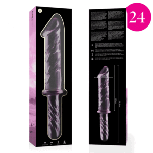 Nebula Series By Ibiza - Modelo 24 Dildo Cristal Borosilicato 28.5 X 5 Cm Rosa