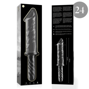 Nebula Series By Ibiza - Modelo 24 Dildo Cristal Borosilicato 28.5 X 5 Cm Transparente