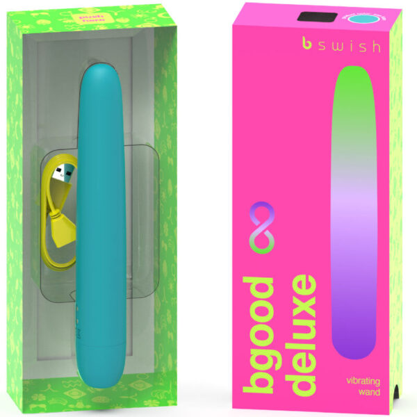 B Swish - Bgood Infinite Deluxe Vibrador Recargable Silicona Azul - Imagen 2