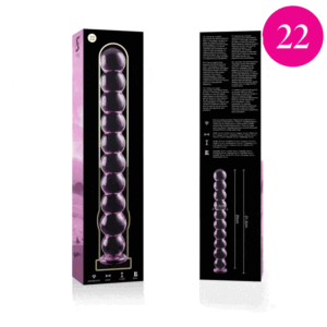 Nebula Series By Ibiza - Modelo 22 Dildo Cristal Borosilicato 21.5 X 2.5 Cm Rosa