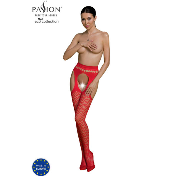 Passion - Eco Collection Bodystocking Eco S002 Rojo