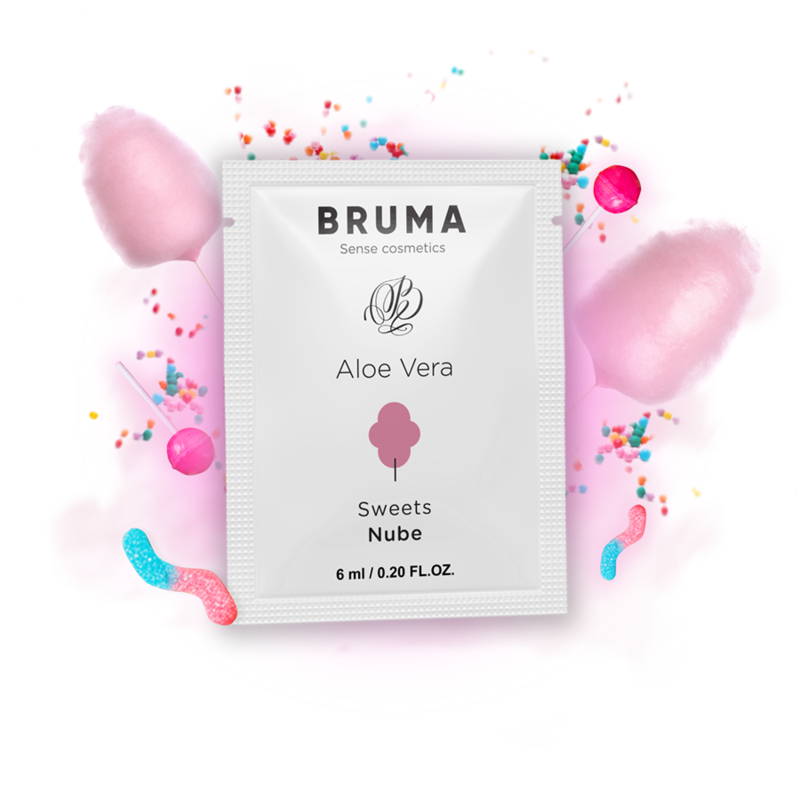Bruma - 6 Ml Gel Deslizante Con Aloe Vera Sabor A Nube 2 Bruma - 6 Ml Gel Deslizante Con Aloe Vera Sabor A Nube - Imagen 2