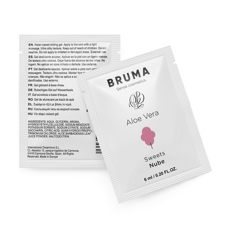 Bruma - 6 Ml Gel Deslizante Con Aloe Vera Sabor A Nube 1 Bruma - 6 Ml Gel Deslizante Con Aloe Vera Sabor A Nube