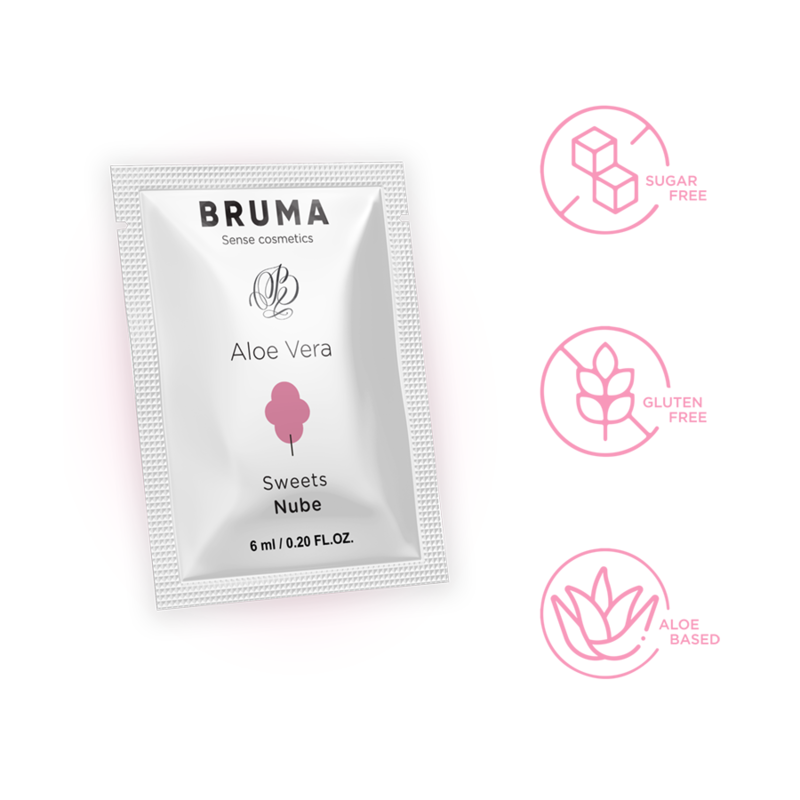 Bruma - 6 Ml Gel Deslizante Con Aloe Vera Sabor A Nube 5 Bruma - 6 Ml Gel Deslizante Con Aloe Vera Sabor A Nube - Imagen 5