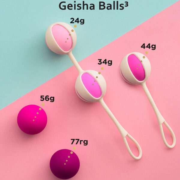 G-Vibe - Set 5 Geisha Balls3 Rosa - Imagen 2