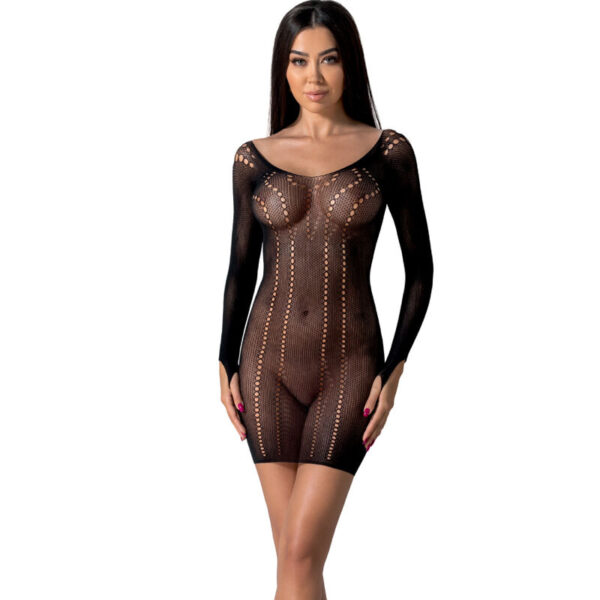 Passion - Bs101 Bodystocking Negro Talla Unica