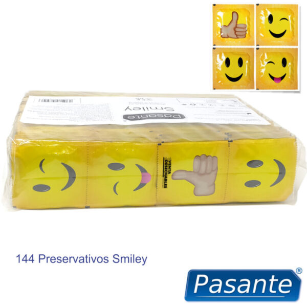 Pasante - Preservativo Smiley Bolsa 144 Unidades - Imagen 3