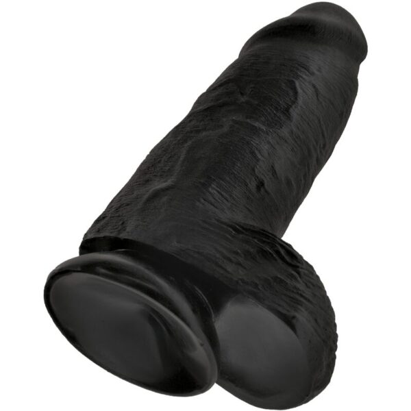 King Cock - Pene Realistico Chubby 23 Cm Negro - Imagen 4