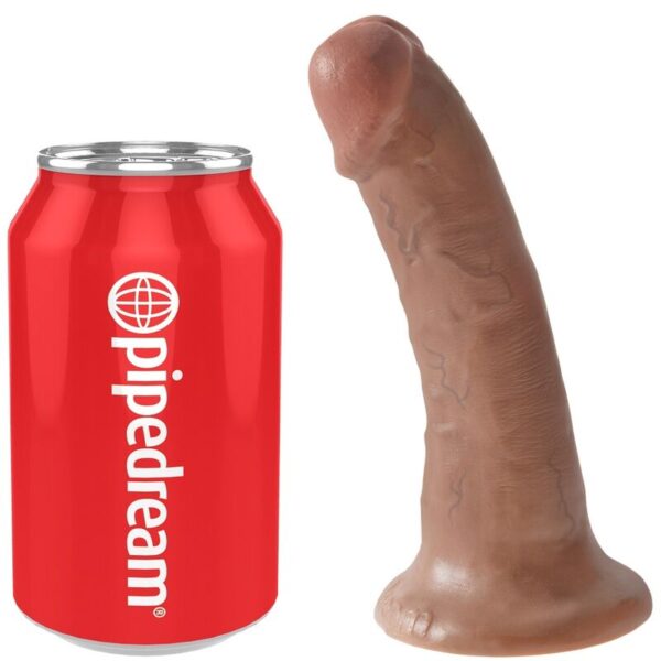 King Cock - Pene Realistico 15 Cm Caramelo - Imagen 5