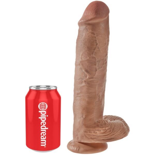 King Cock - Pene Realistico Con Testiculos 22.6 Cm Caramelo - Imagen 5