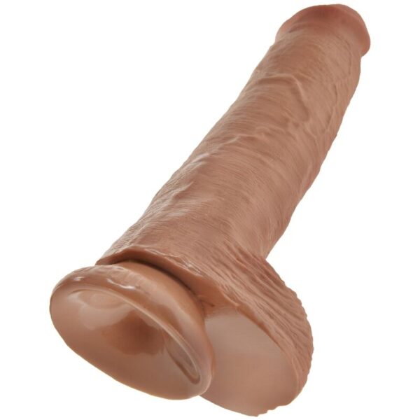 King Cock - Pene Realistico Con Testiculos 22.6 Cm Caramelo - Imagen 4