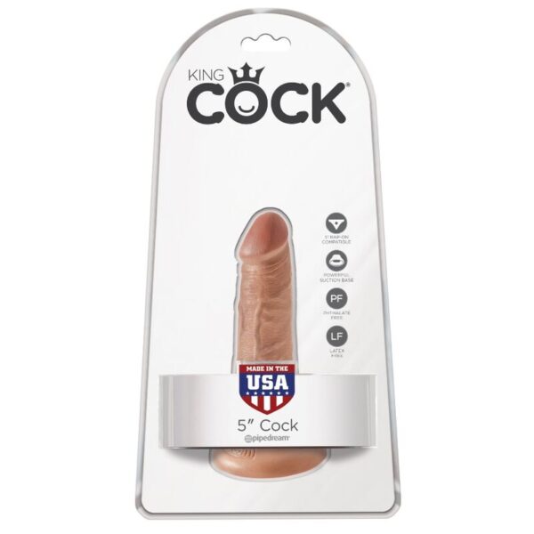 King Cock - Pene Realistico 12 Cm Caramelo - Imagen 6