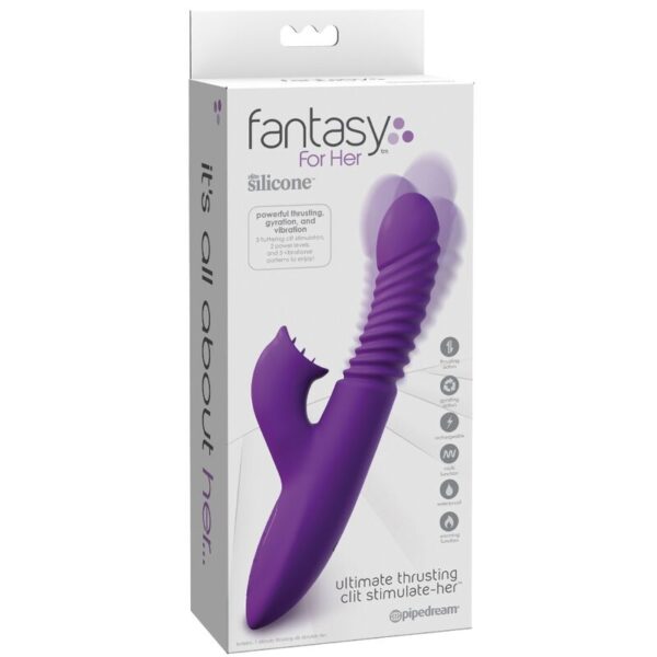 Fantasy For Her - Estimulador Clitoris Con Funcion Calor Oscilacion Y Vibracion Violeta - Imagen 5