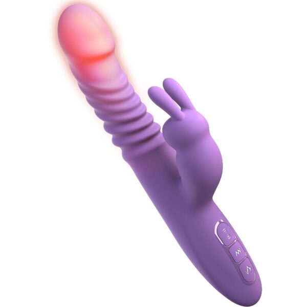 Fantasy For Her - Estimulador Clitoris Rabbit Con Funcion Calor Oscilacion Y Vibracion Violeta - Imagen 3