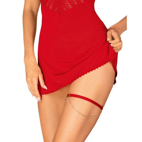 Obsessive - Ingridia Liguero Rojo Talla Unica