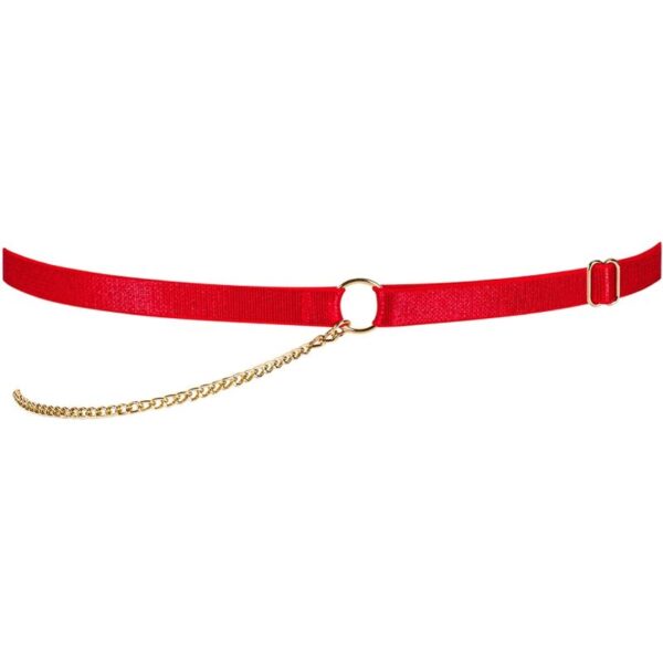 Obsessive - Ingridia Liguero Rojo Talla Unica - Imagen 5