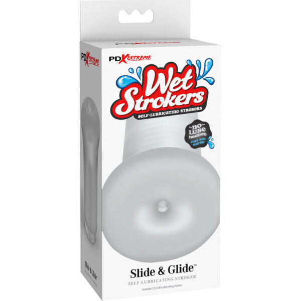 Fetish Fantasy Extreme - Masturbador Masculino Silicona Slide &Amp; Glide Transparente - Imagen 4