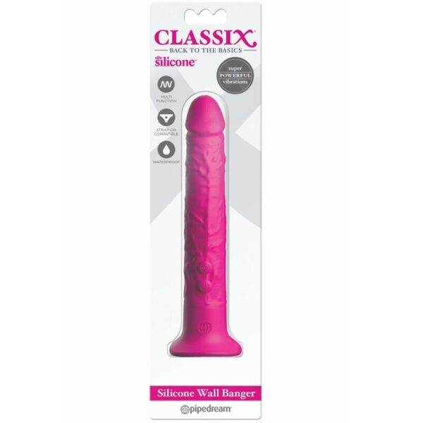 Classix - Dildo Wall Banger Silicona 15 Cm Rosa - Imagen 4